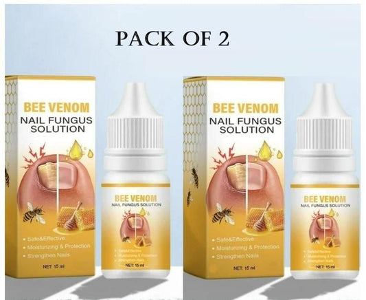 BeeVenom Nail Fungus Solution 15ml Each (Pack of 2)