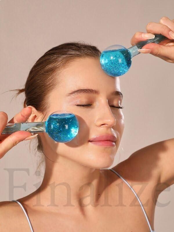 2pcs Crystal Ice Ball for Facials