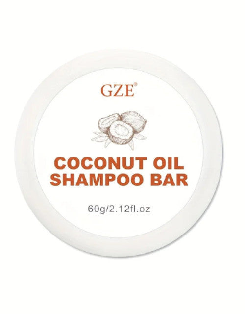 GZE Coconut Oil Shampoo Bar, Moisturizing Bar Shampoo for Dry Hair (Pack of 2)